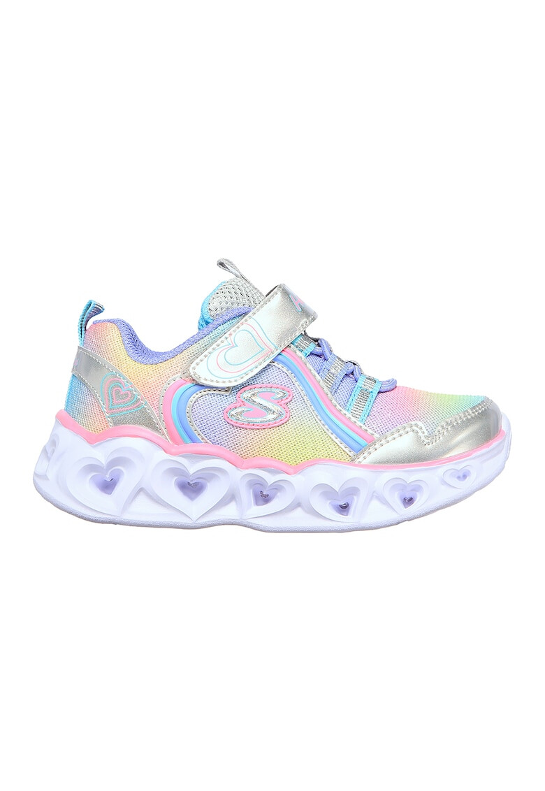 Skechers Детски обувки Светлинна система Heart Lights Rainbow Lux - 26 EU - Розов - Pepit.bg