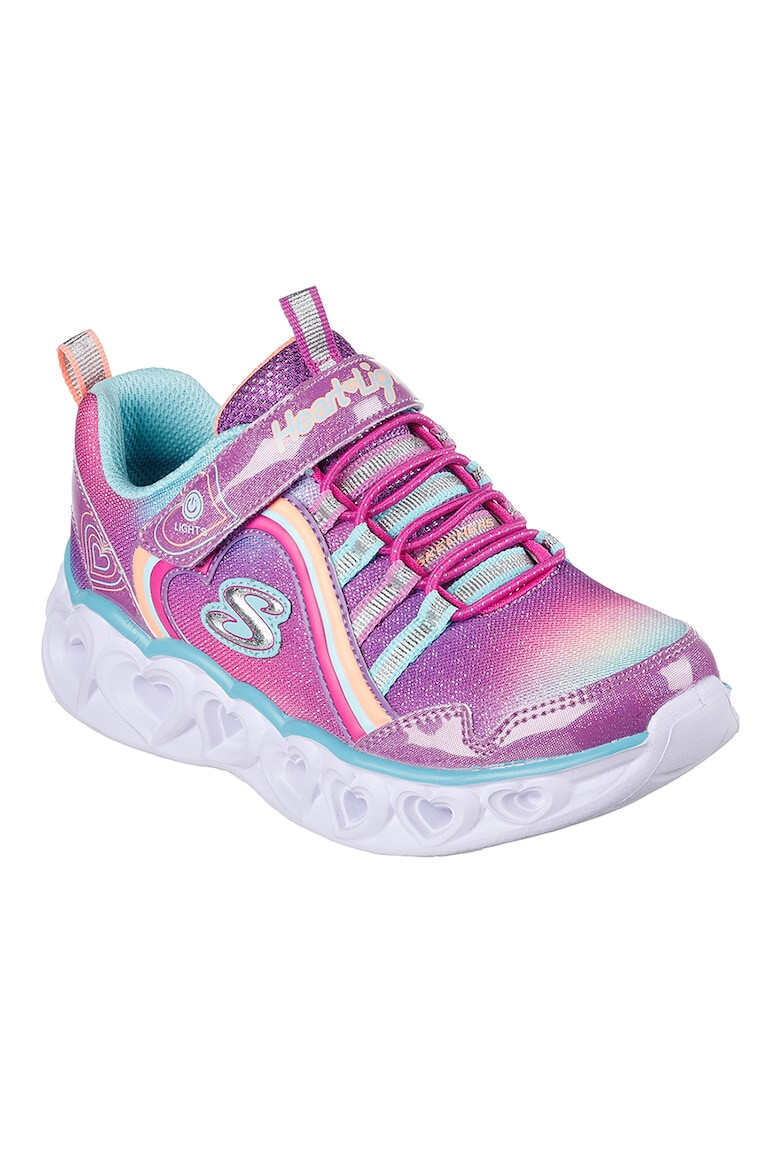 Skechers Детски обувки Светлинна система Heart Lights Rainbow Lux 26 EU Розов - Pepit.bg