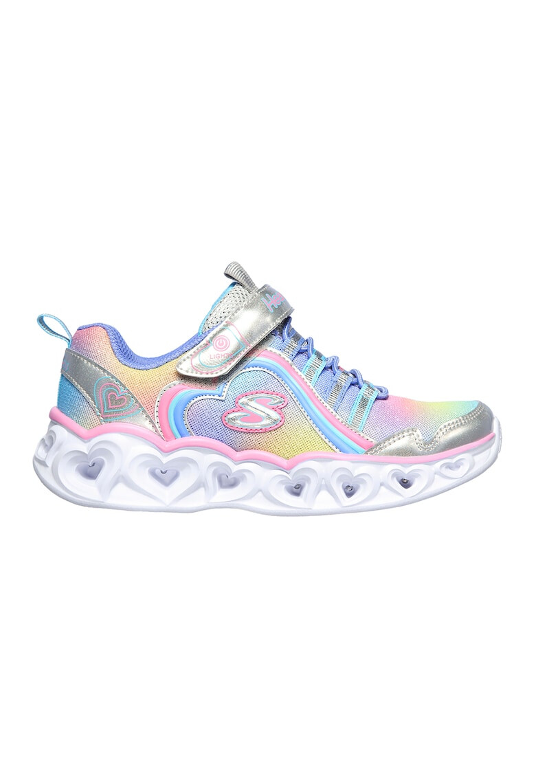 Skechers Детски обувки Светлинна система Heart Lights Rainbow Lux - 26 EU - Розов - Pepit.bg