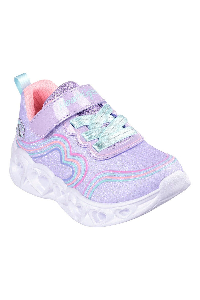 Skechers Спортни обувки Heart Lights - Retro Hearts с велкро блясък и LED - Pepit.bg