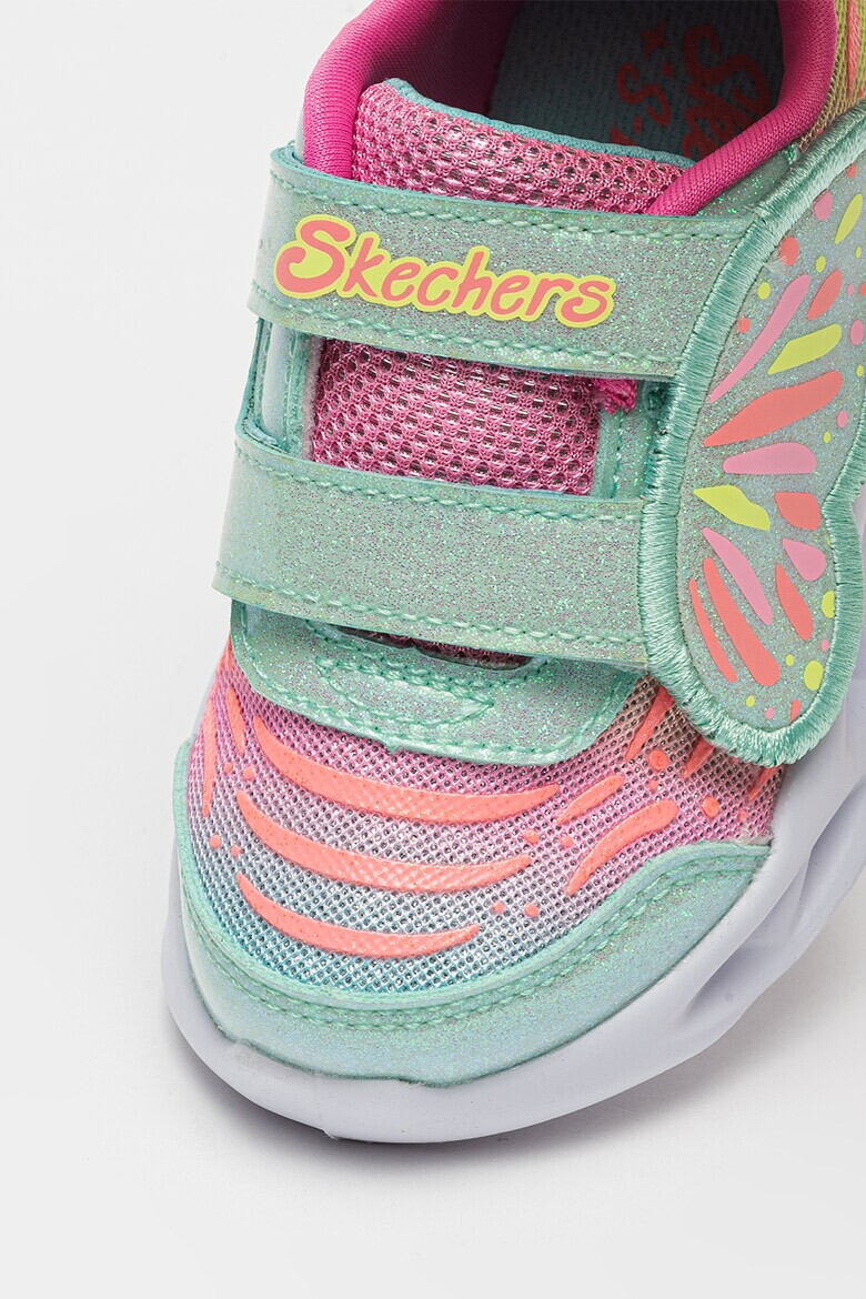 Skechers Спортни обувки Twisty Brights с велкро и брокат - Pepit.bg