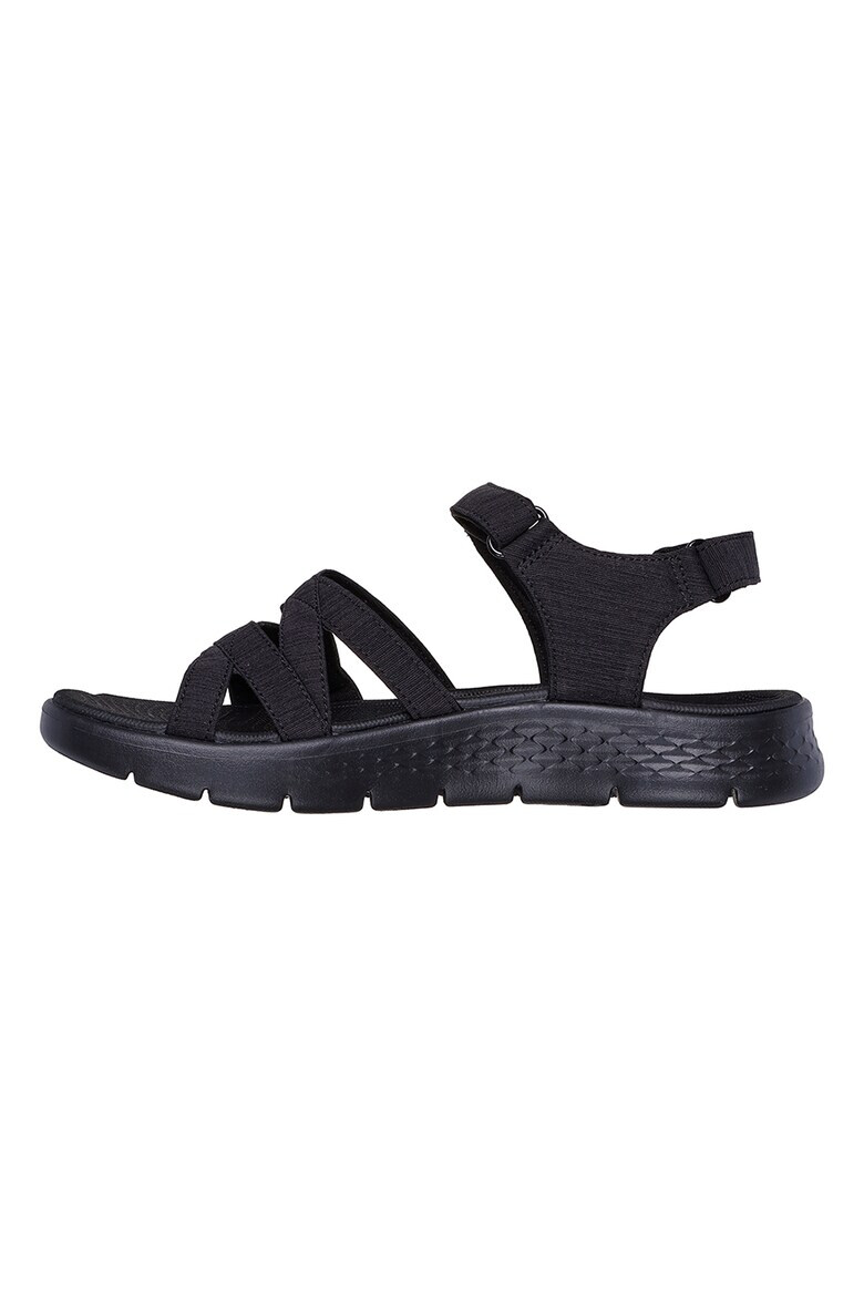 Skechers Текстилни сандали с велкро - Черен - Pepit.bg
