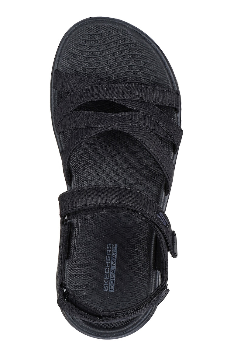 Skechers Текстилни сандали с велкро - Черен - Pepit.bg