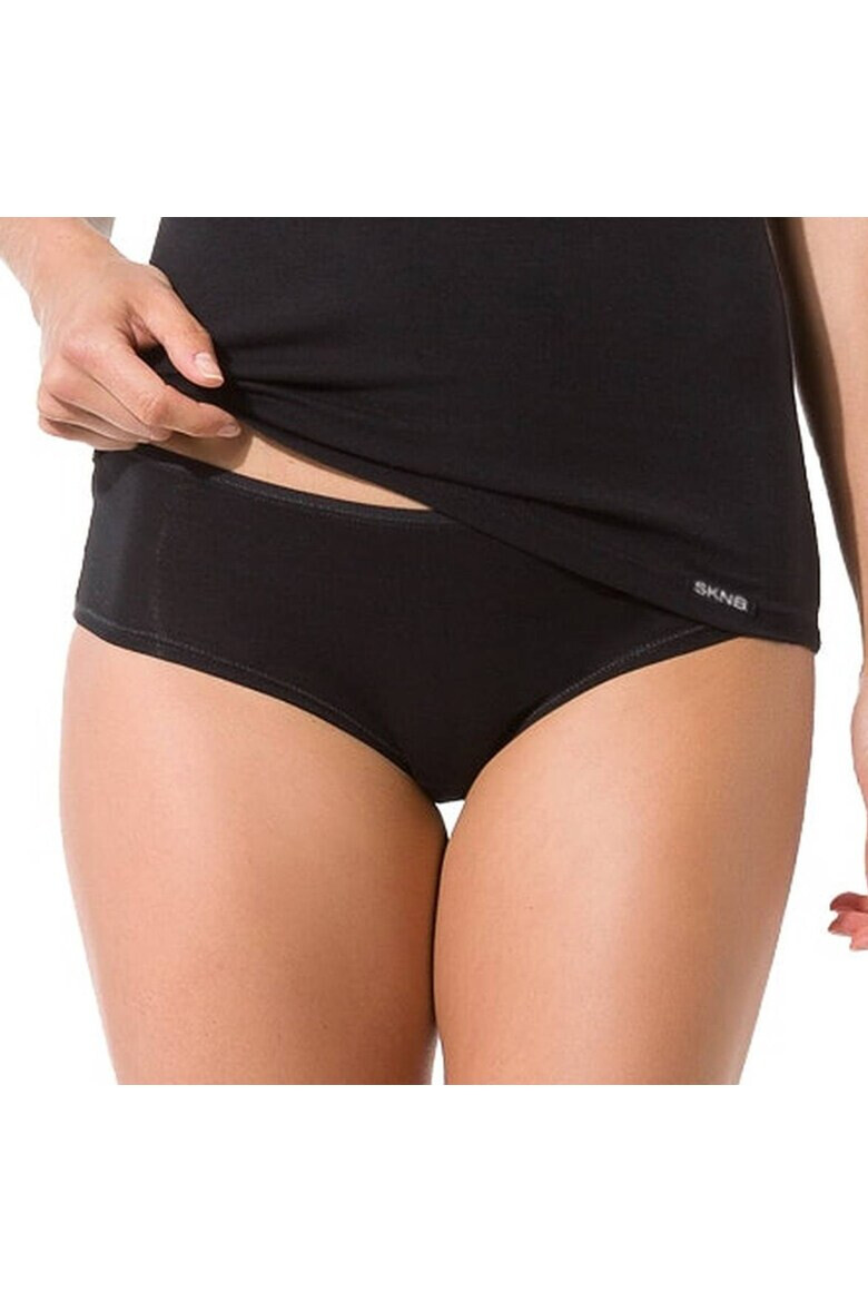 Skiny Хипстър с памук - 4 чифта - Черен - Pepit.bg