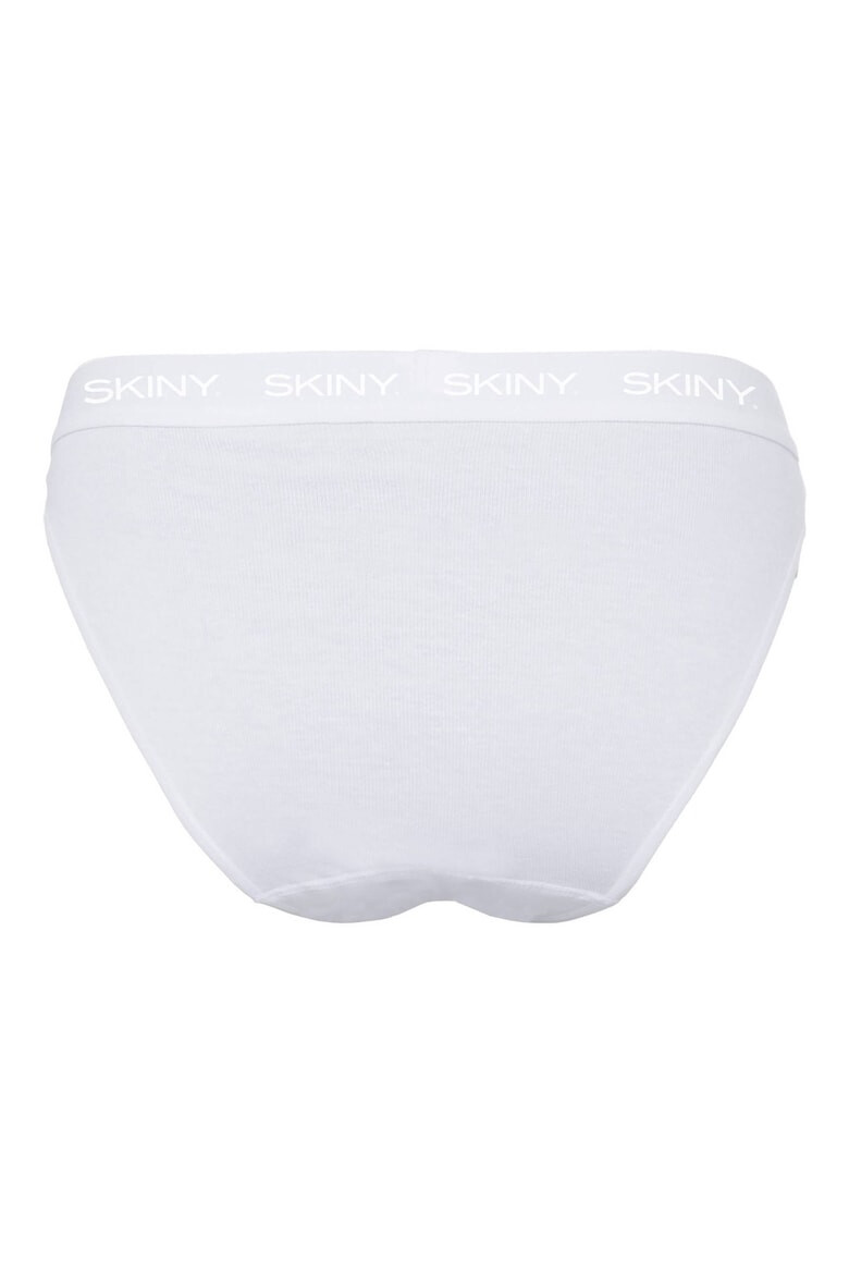 Skiny Памучни слипове - 4 чифта - Бял/Черен - Pepit.bg