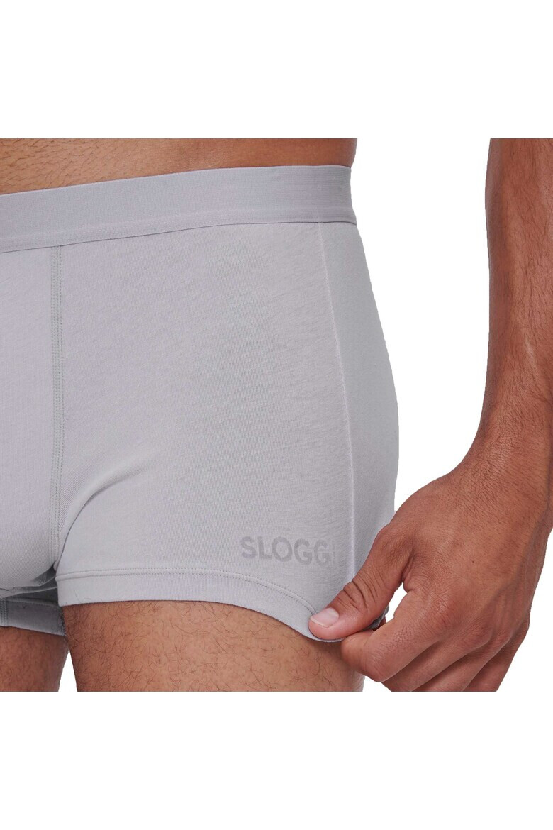 Sloggi Боксерки с изчистен дизайн - 6 чифта - Сив - Pepit.bg
