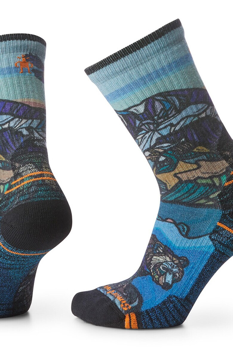 Smartwool Хайкинг чорапи Hike Light Cushion Icy Range с десен - Pepit.bg