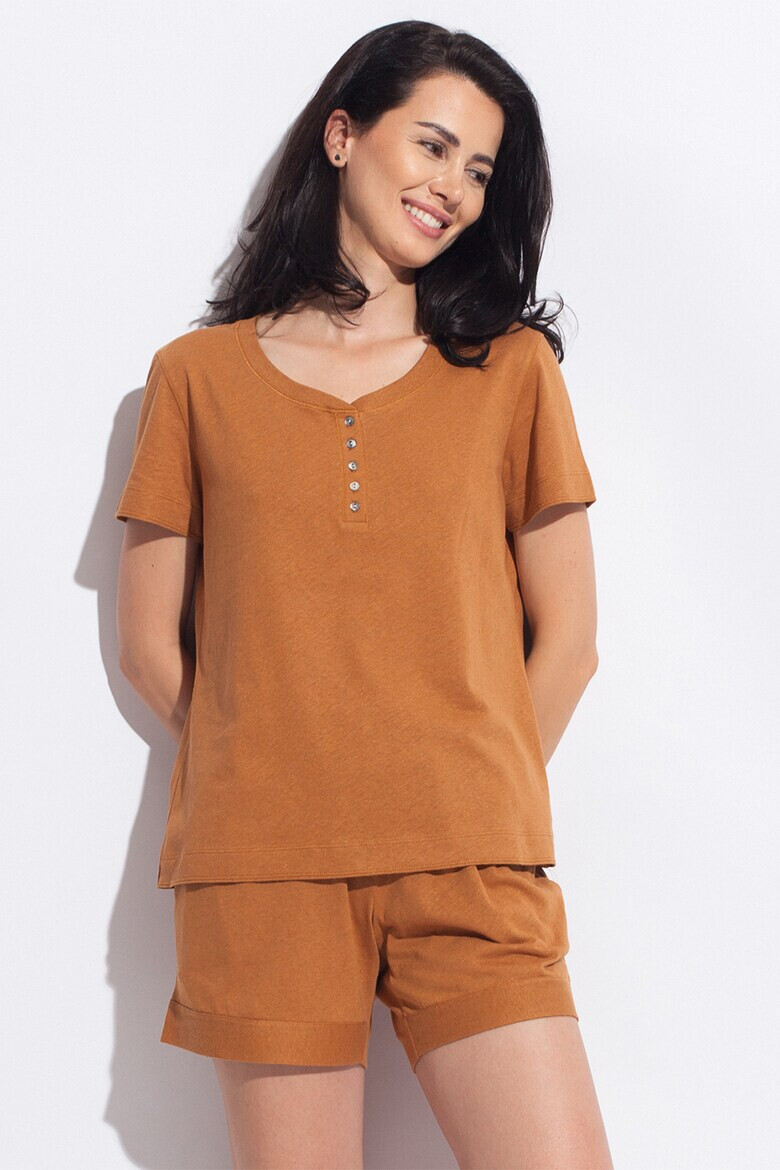Sofiaman Домашна тениска с лен Cool Flax - Pepit.bg