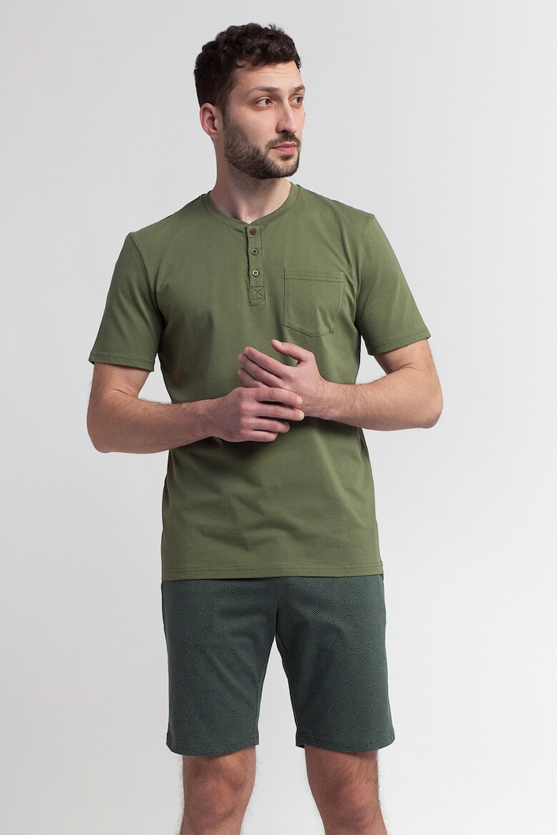 Sofiaman Къса пижама Urban с деколте Henley - Pepit.bg