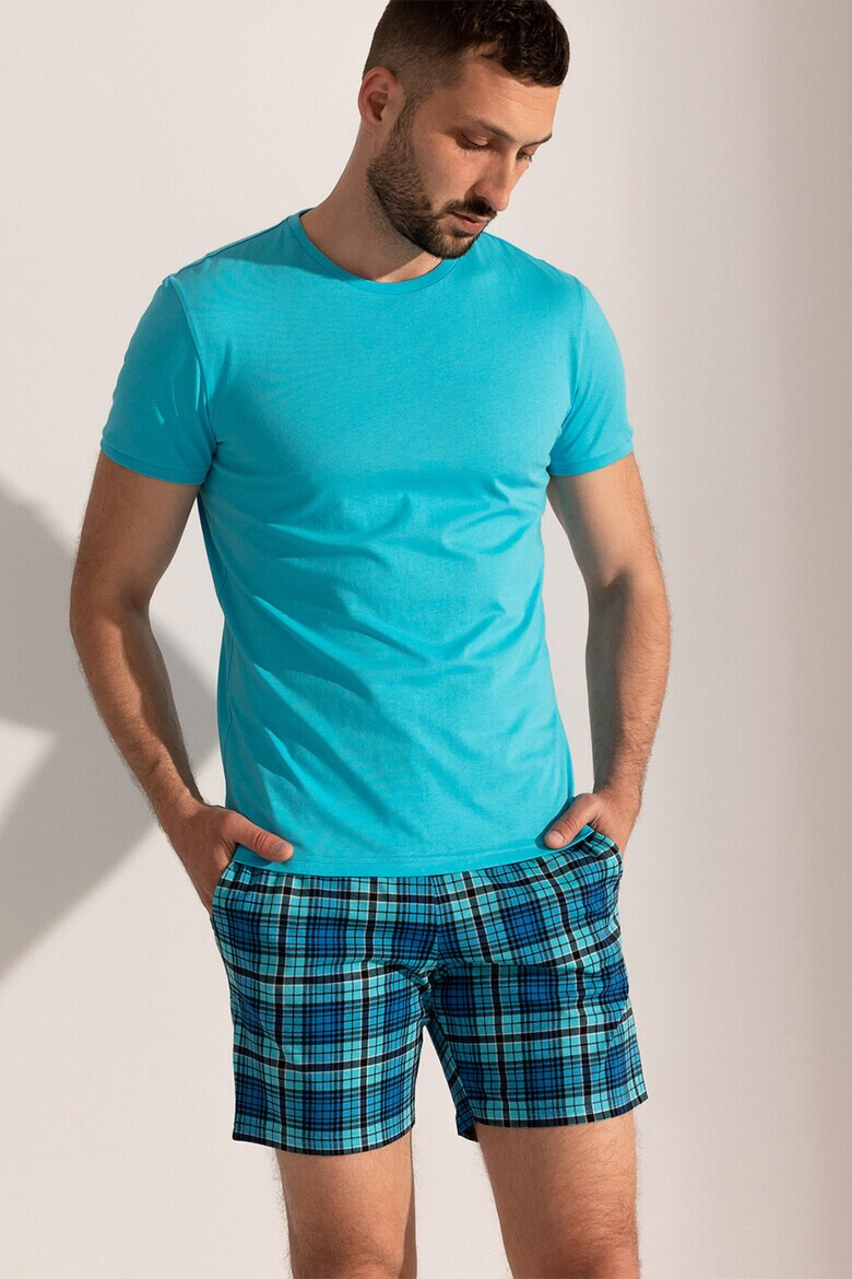 Sofiaman Слим къса пижама Tartan - Pepit.bg