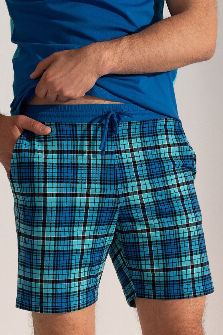 Sofiaman Слим памучна пижама Tartan - Pepit.bg