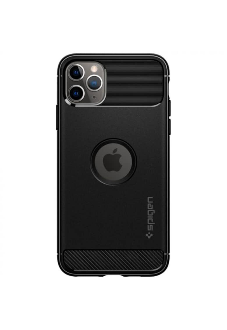 Spigen Предпазен калъф Rugged Armor за iPhone 11 Pro Max Antishock Black - Pepit.bg