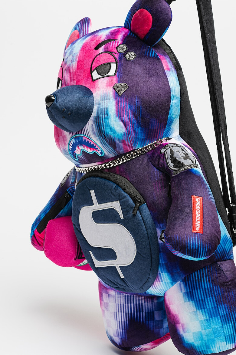 Sprayground Унисекс раница Tye Check с плюшен дизайн - Pepit.bg