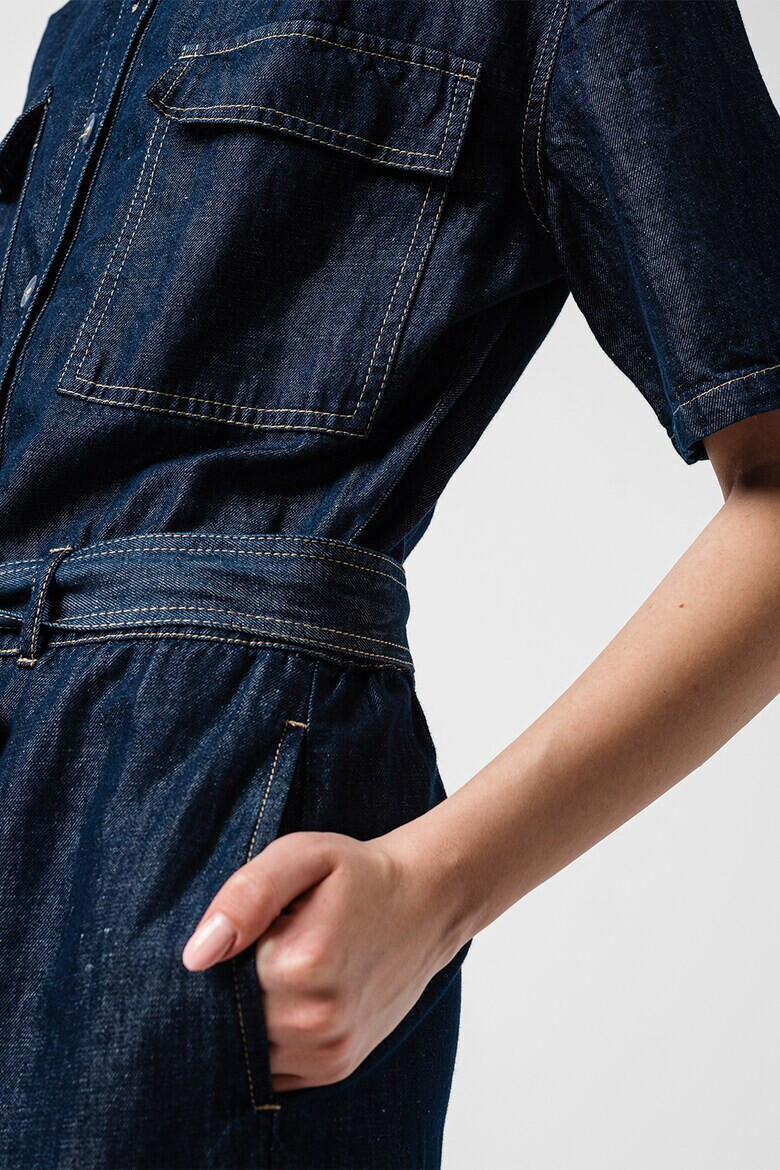 Stefanel Гащеризон Denim с връзка - Pepit.bg
