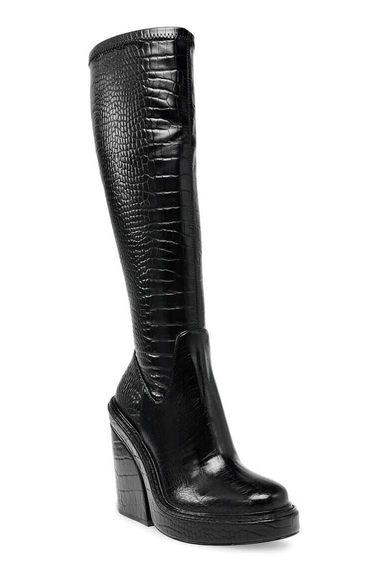 Steve Madden Ботуши Aligned с равна платформа и шагрен - Pepit.bg