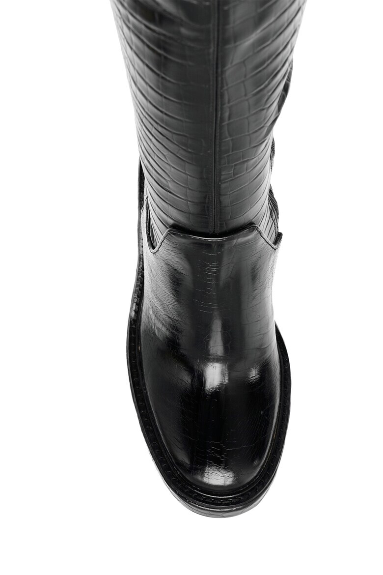 Steve Madden Ботуши Aligned с равна платформа и шагрен - Pepit.bg
