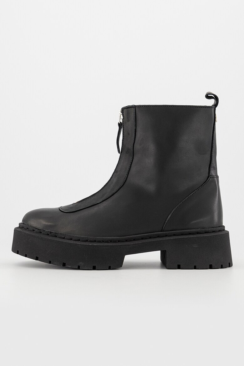 Steve Madden Кожени боти - Черен - Pepit.bg