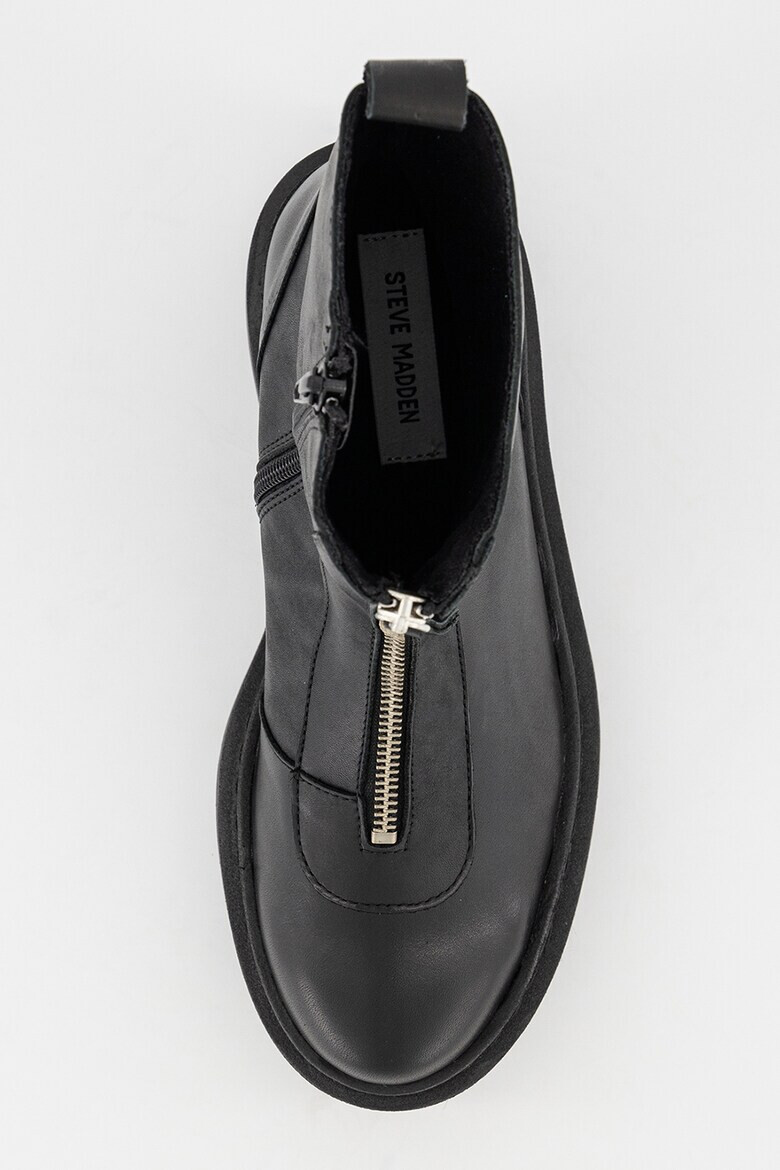 Steve Madden Кожени боти - Черен - Pepit.bg