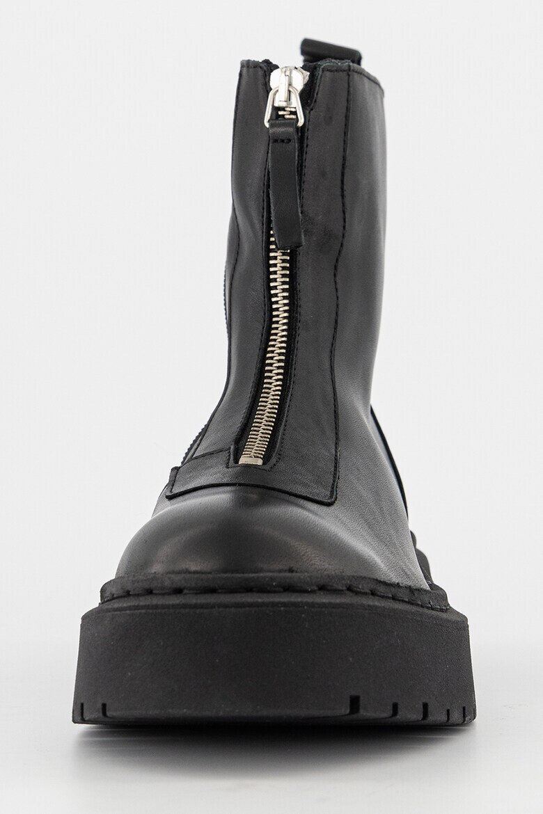 Steve Madden Кожени боти - Черен - Pepit.bg