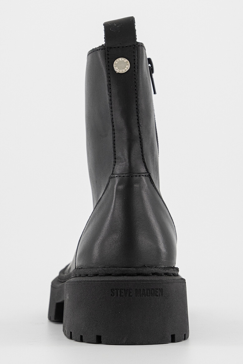 Steve Madden Кожени боти - Черен - Pepit.bg