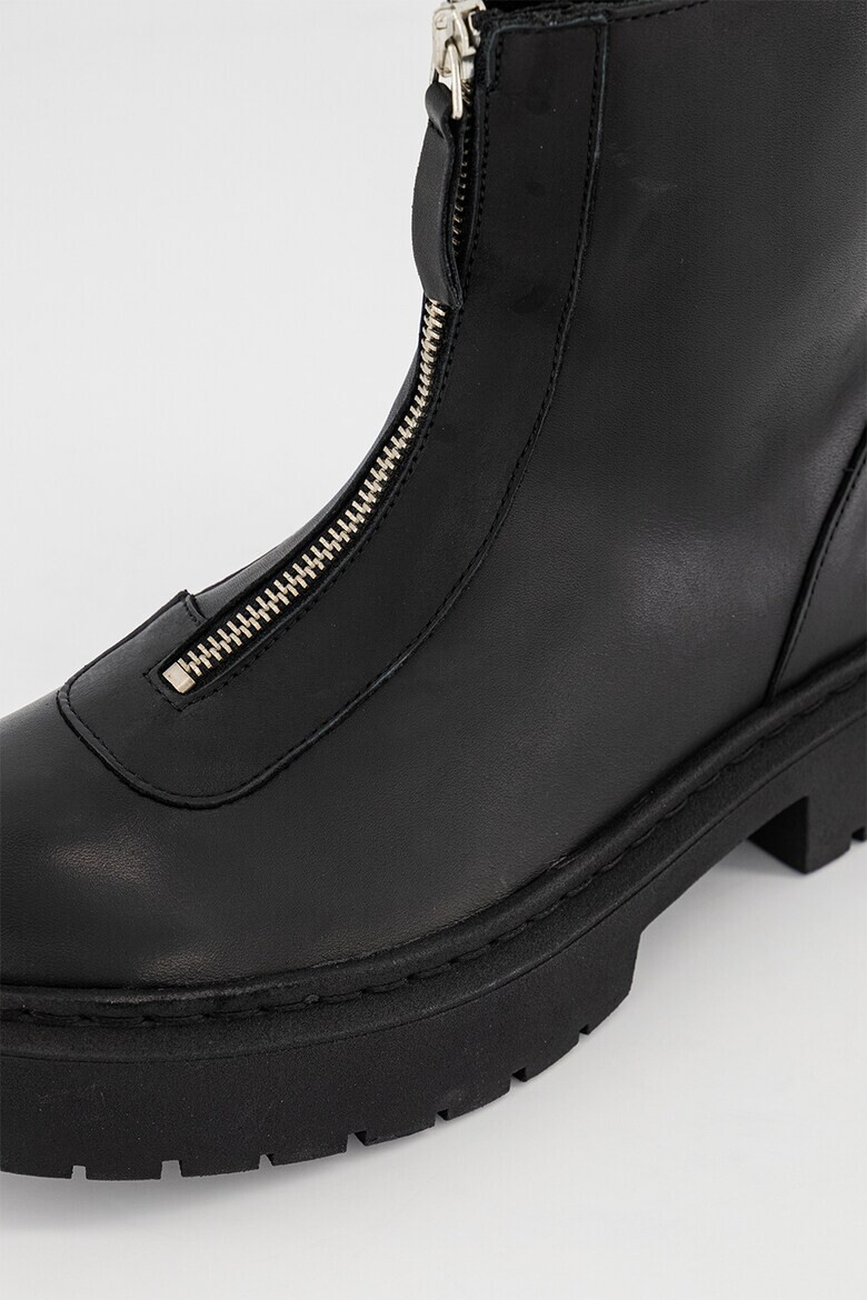 Steve Madden Кожени боти - Черен - Pepit.bg