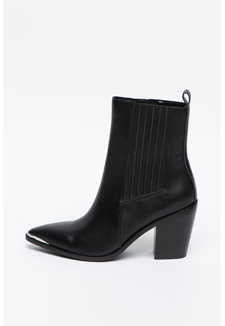 Steve Madden Кожени боти Chels с остър връх - Pepit.bg