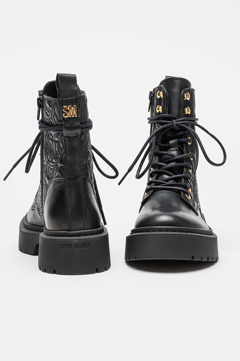 Steve Madden Кожени боти Grazier с бродерии - Pepit.bg