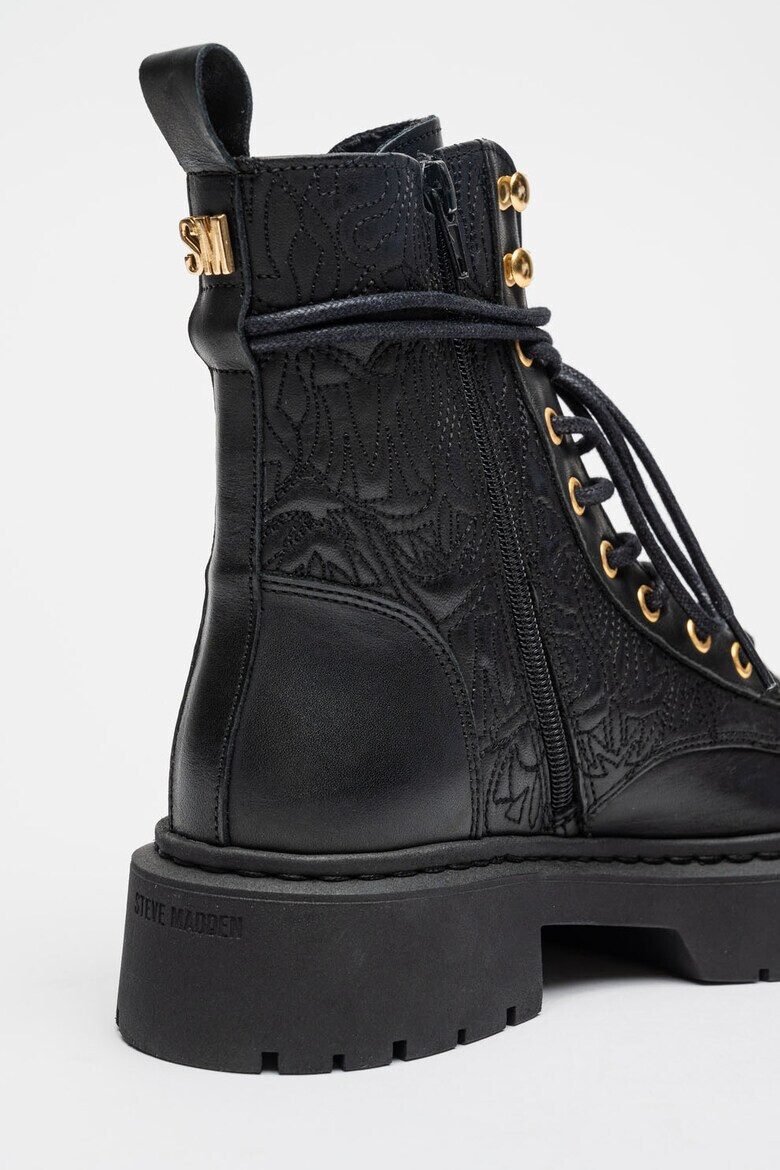 Steve Madden Кожени боти Grazier с бродерии - Pepit.bg