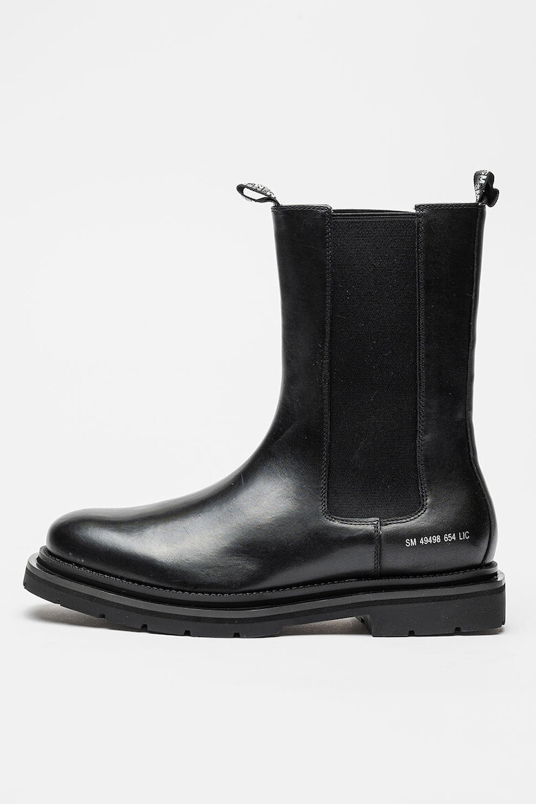 Steve Madden Кожени боти Highflyer Chelsea - Черен - Pepit.bg