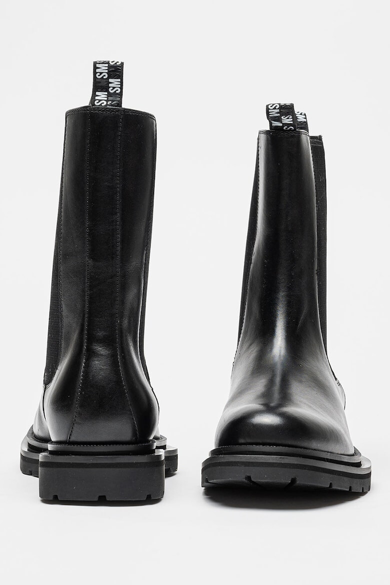 Steve Madden Кожени боти Highflyer Chelsea - Черен - Pepit.bg