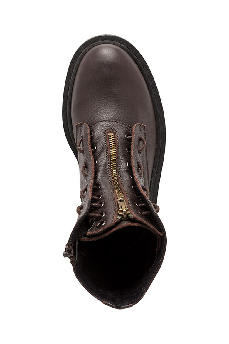 Steve Madden Кожени боти Odyl с релеф - Pepit.bg