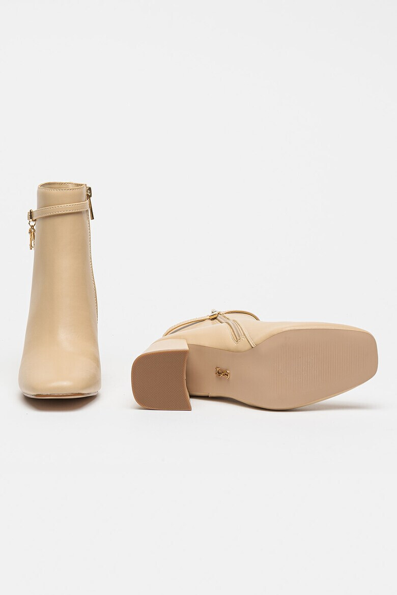 Steve Madden Кожени боти Risa с масивен ток - Pepit.bg