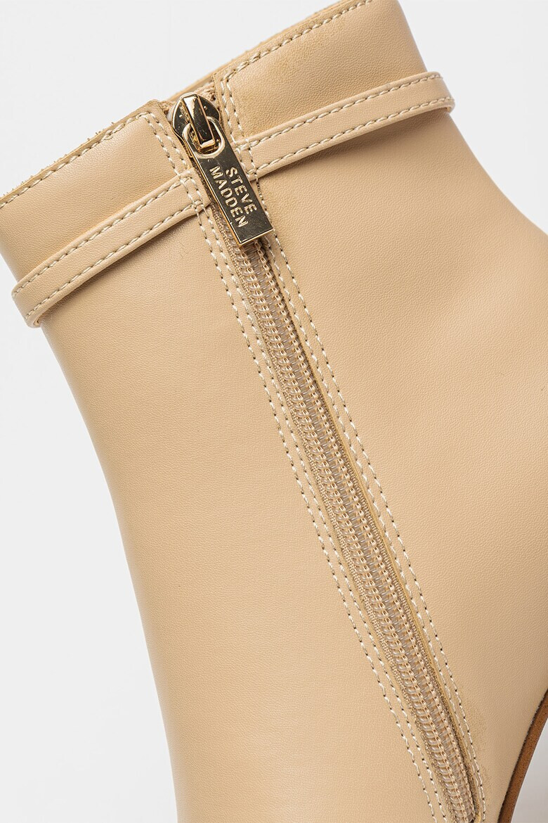 Steve Madden Кожени боти Risa с масивен ток - Pepit.bg
