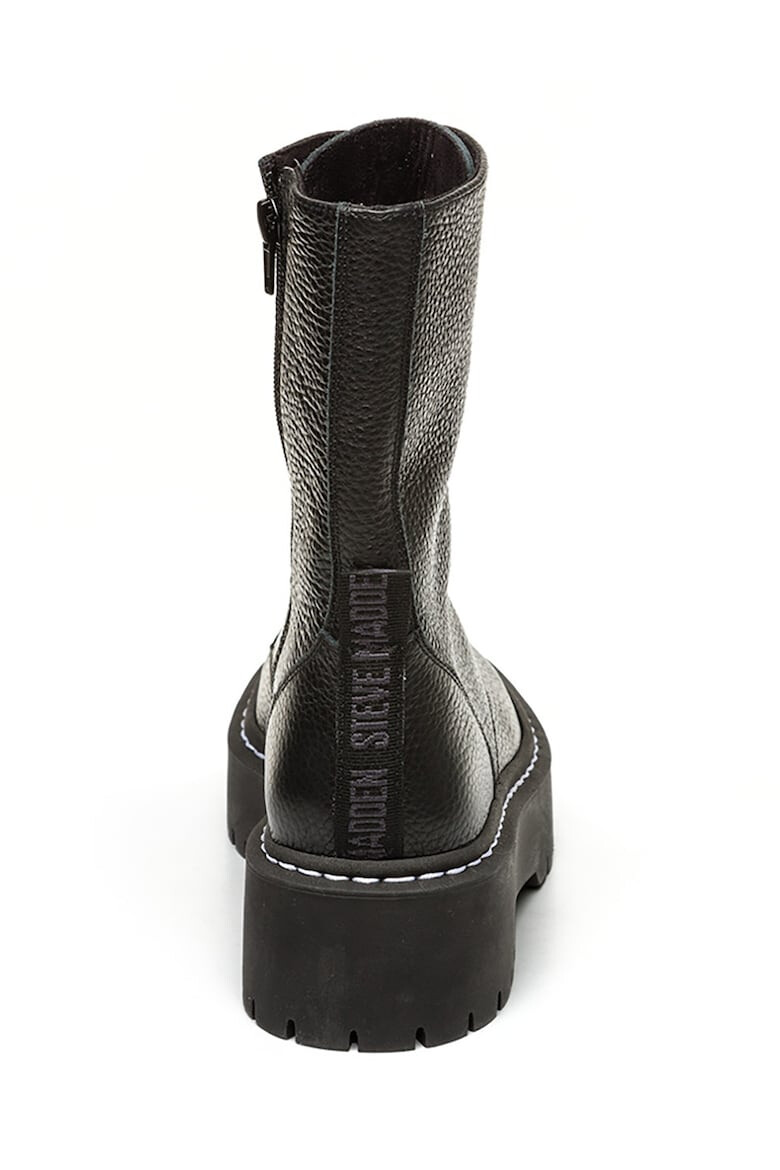 Steve Madden Кожени боти с връзки - Pepit.bg