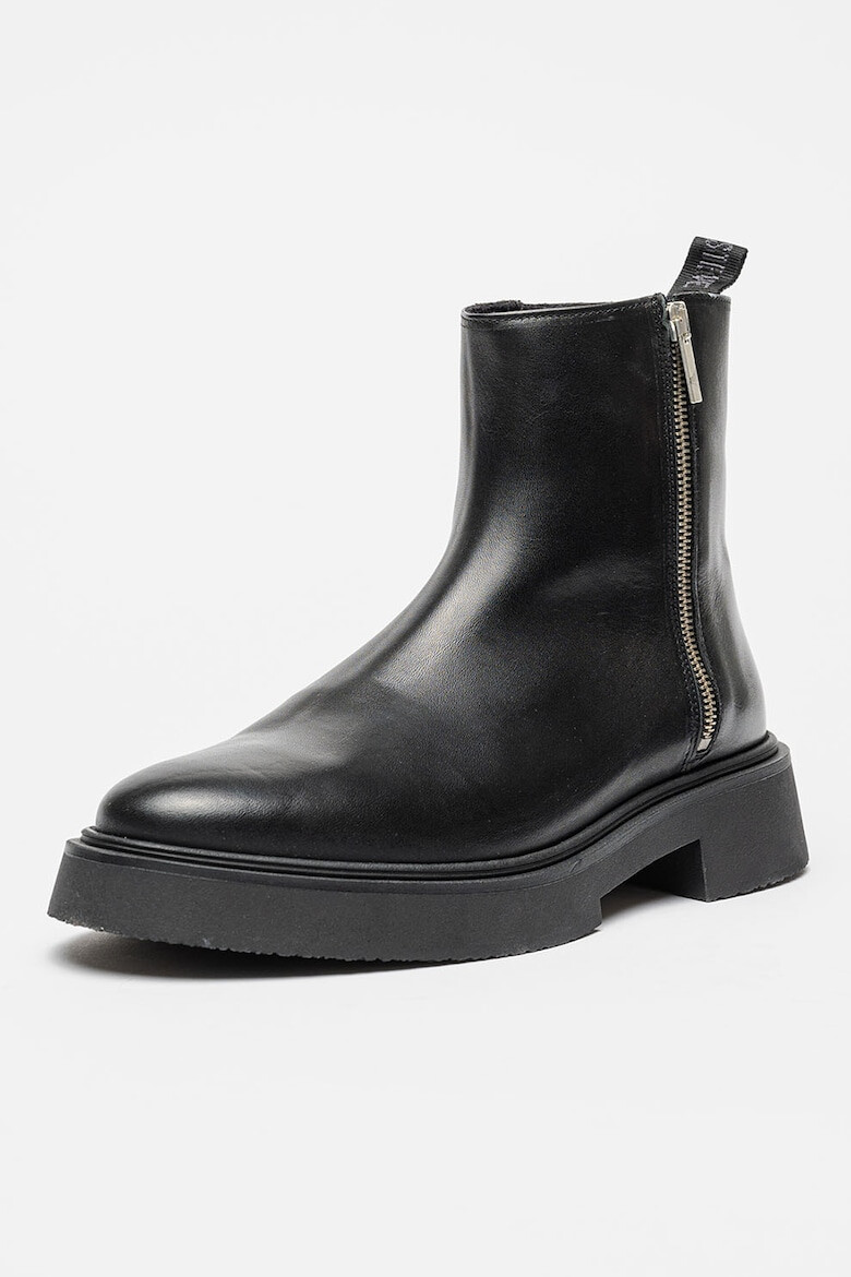 Steve Madden Кожени боти Zenith - Черен - Pepit.bg