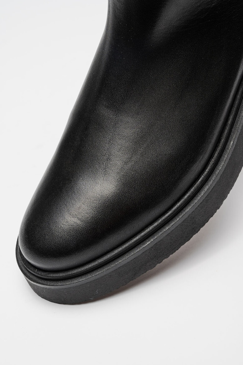 Steve Madden Кожени боти Zenith - Черен - Pepit.bg
