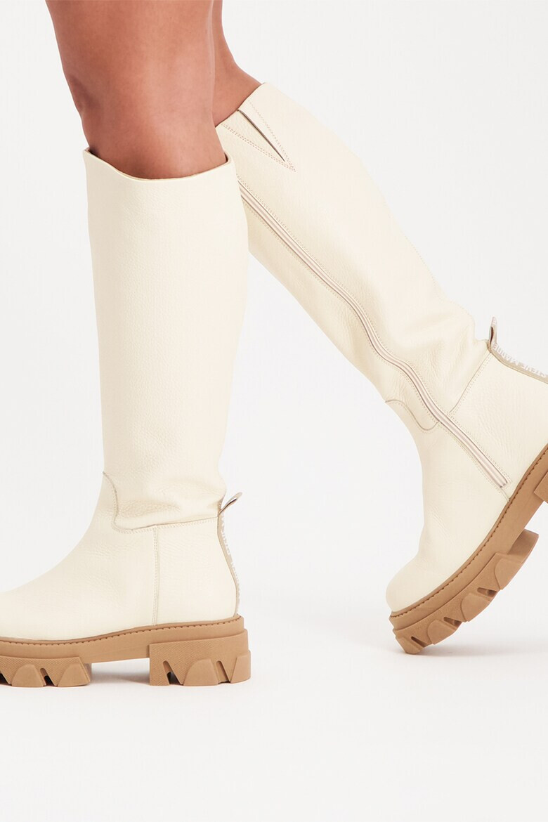 Steve Madden Кожени ботуши Mana до прасеца - Pepit.bg
