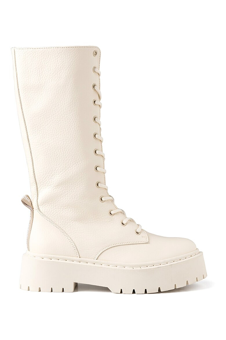 Steve Madden Кожени ботуши с овален връх - Pepit.bg