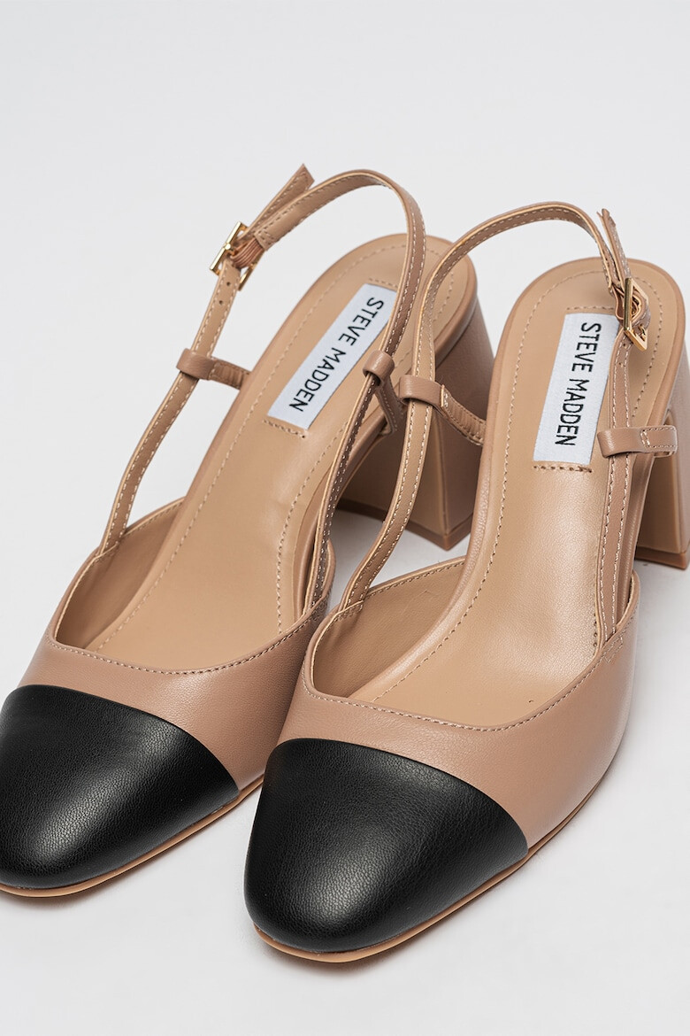 Steve Madden Кожени обувки Zeina - Черен/Прашно розово - Pepit.bg