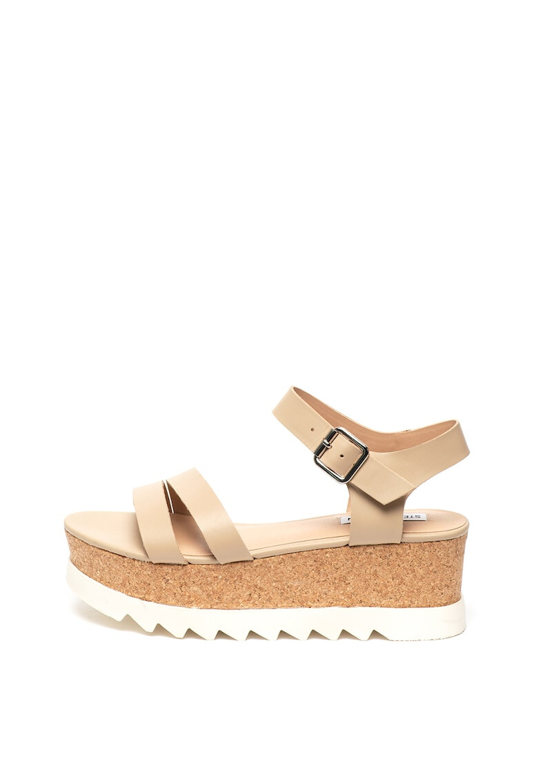 Steve Madden Кожени сандали Keykey със скосена платформа - Pepit.bg