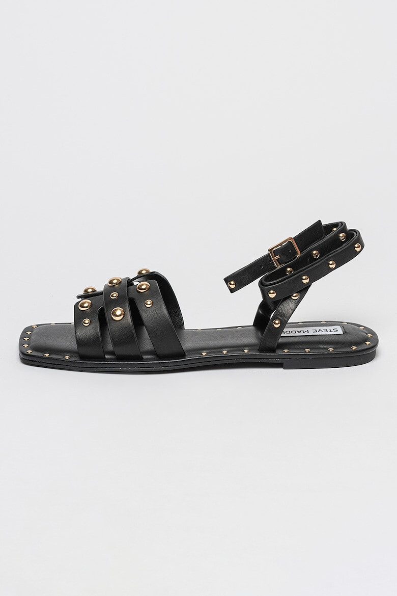 Steve Madden Кожени сандали Trustee - Черен/Сребрист - Pepit.bg