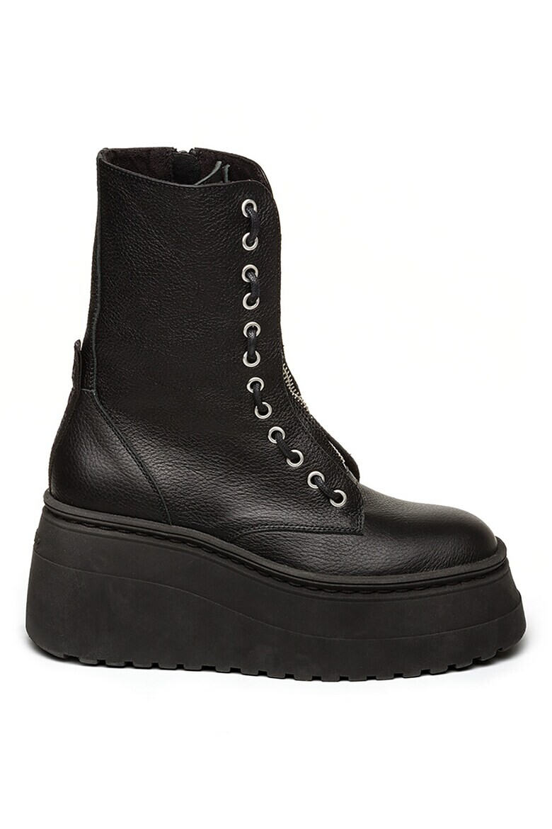 Steve Madden Кожени скосени боти - Pepit.bg