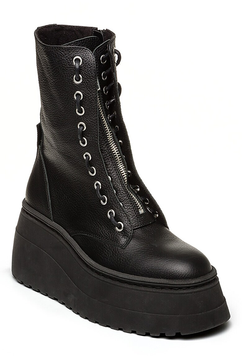 Steve Madden Кожени скосени боти - Pepit.bg