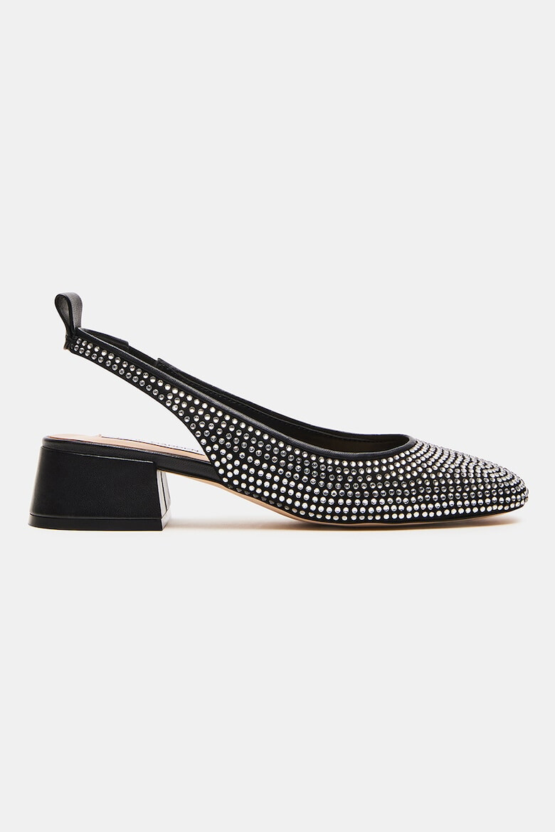 Steve Madden Обувки с масивен ток - Черен/Сребрист - Pepit.bg