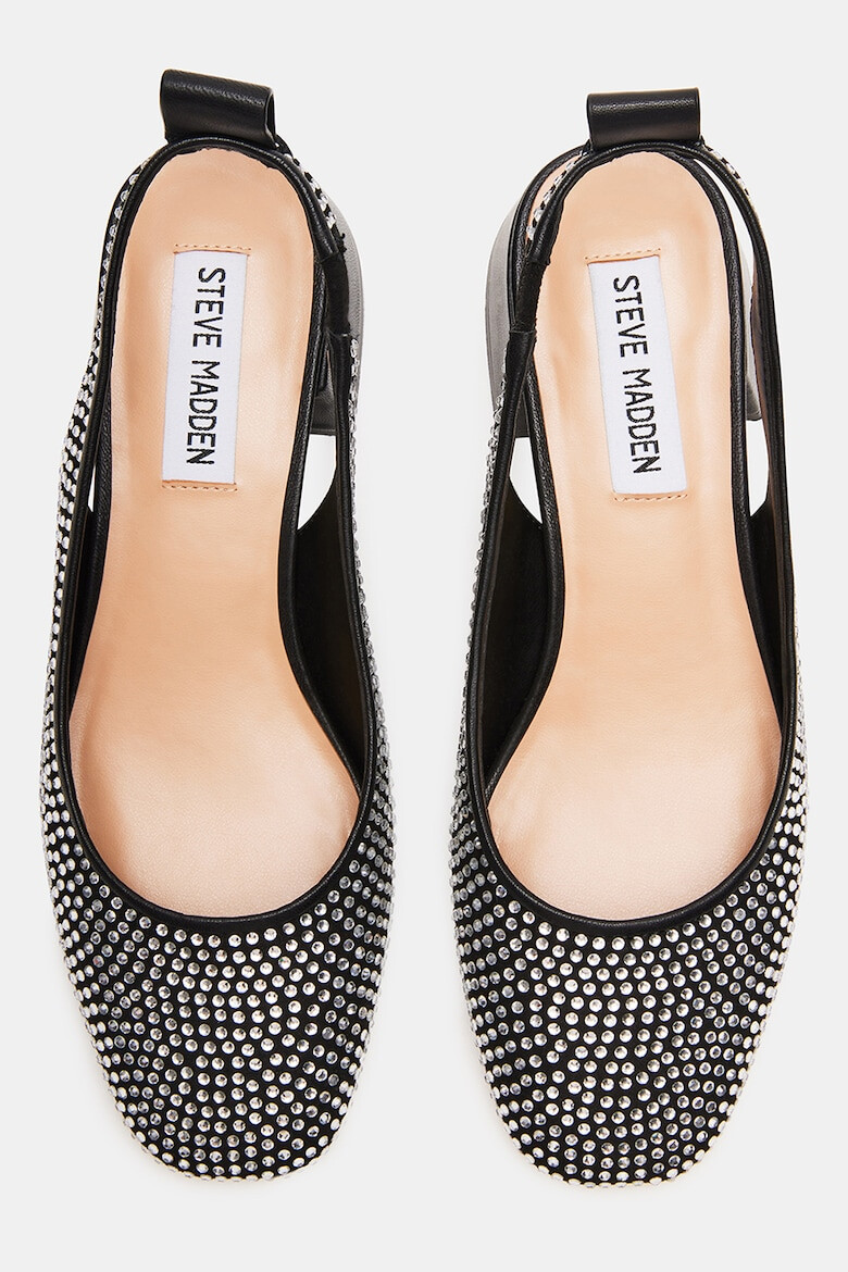 Steve Madden Обувки с масивен ток - Черен/Сребрист - Pepit.bg