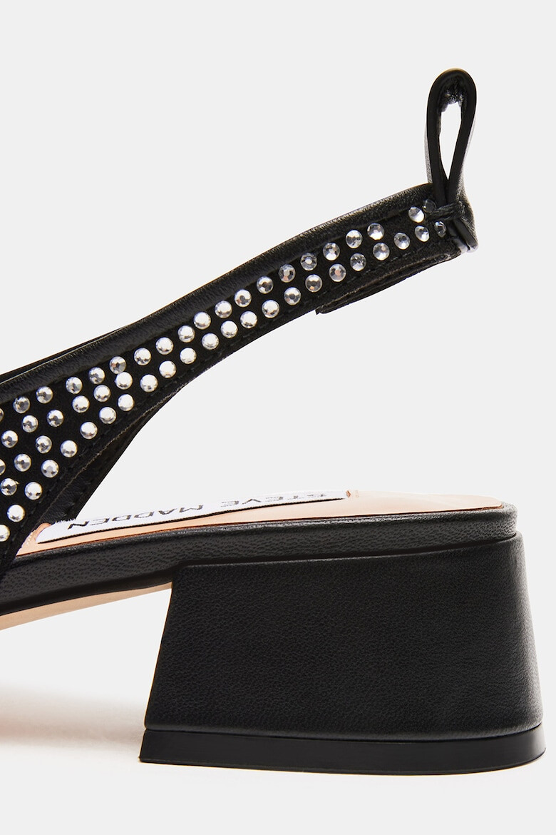Steve Madden Обувки с масивен ток - Черен/Сребрист - Pepit.bg