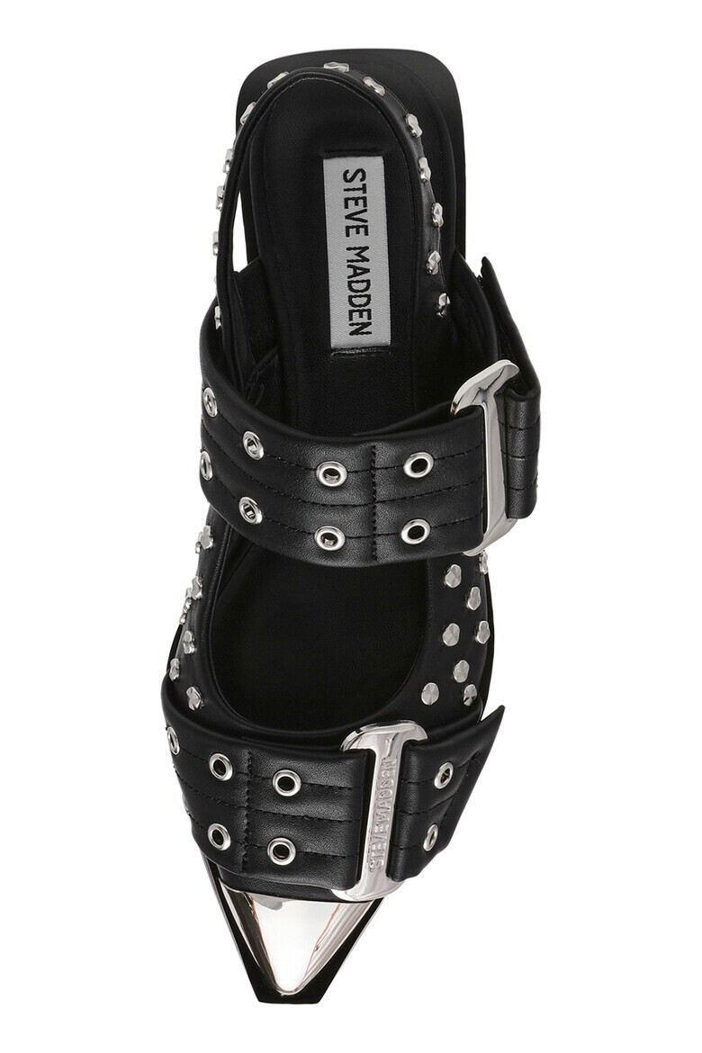 Steve Madden Пантофки с капси - Черен/Сребрист - Pepit.bg