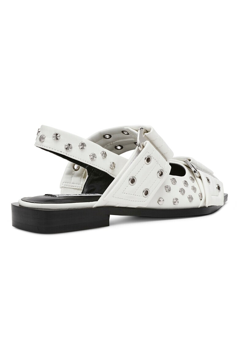 Steve Madden Пантофки с капси - Бял/Сребрист - Pepit.bg