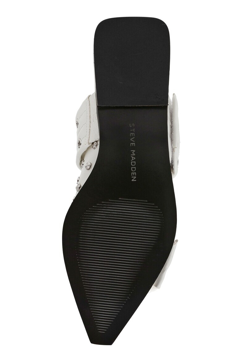 Steve Madden Пантофки с капси - Бял/Сребрист - Pepit.bg