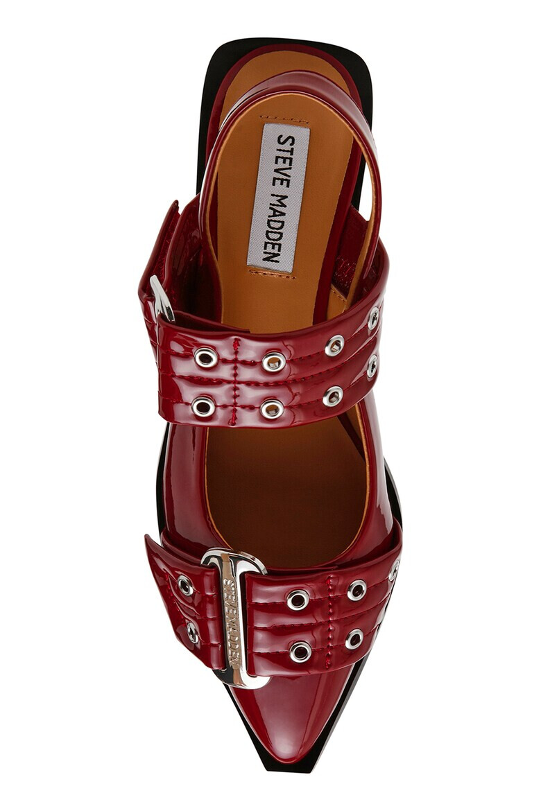 Steve Madden Пантофки с остър връх - Бордо/Тъмночервен - Pepit.bg
